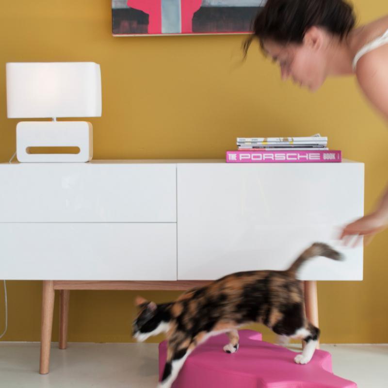 High On Wood 2 Drawer 1 Door Cabinet - WOO .Design