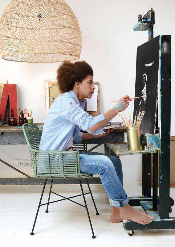 Ball Wicker Hanging Lamp