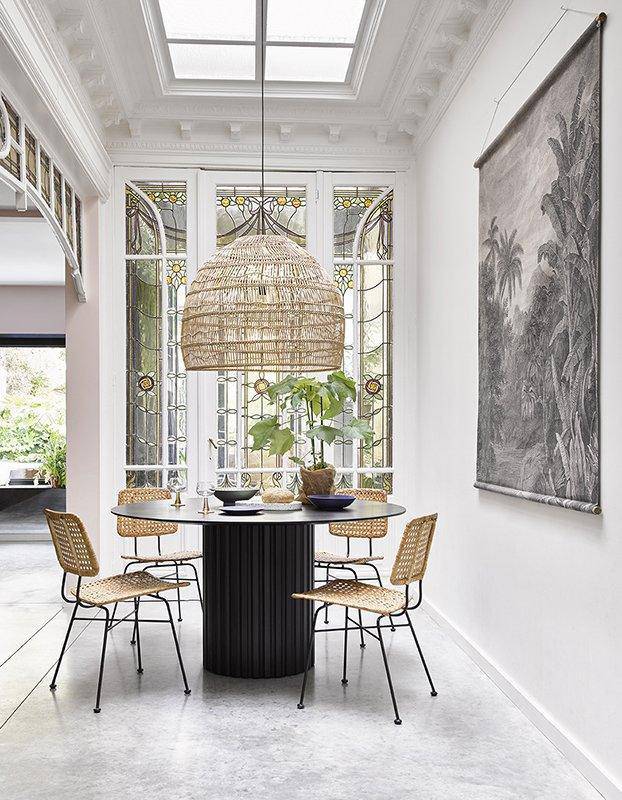 Ball Wicker Hanging Lamp