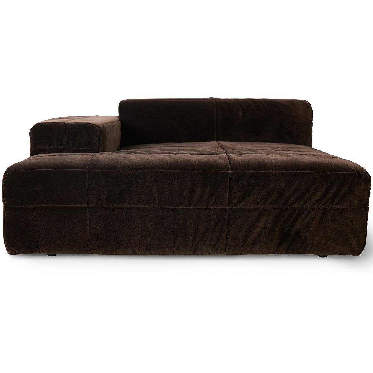 Brut Royal Velvet Sofa - Element Left Divan