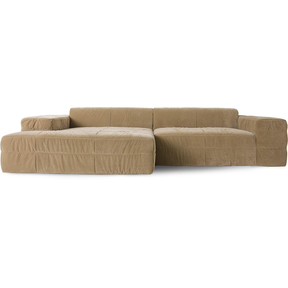 Brut Royal Velvet Sofa - Element Left Divan
