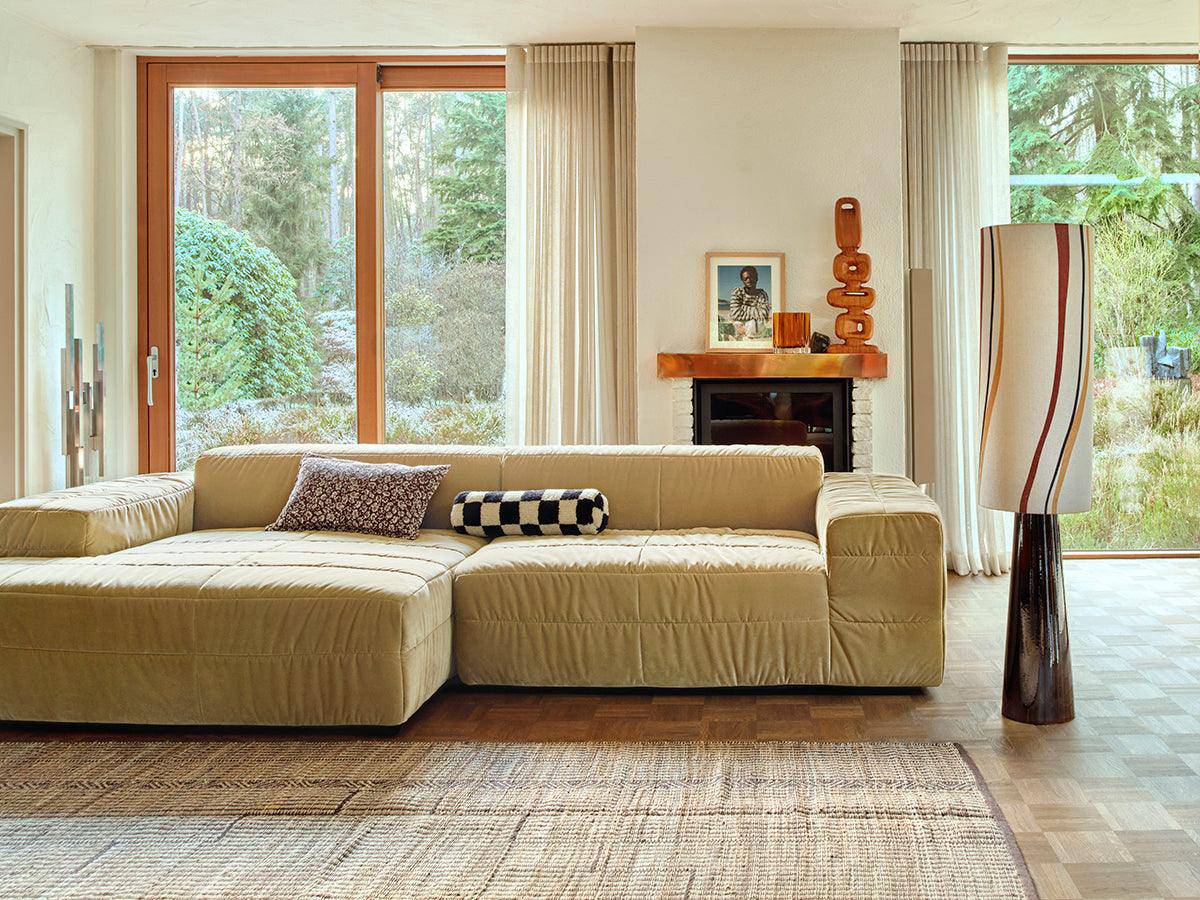 Brut Royal Velvet Sofa - Element Left Divan