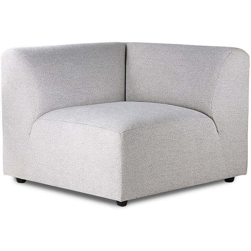 Jax Light Grey Snake Couch - Element Right Corner