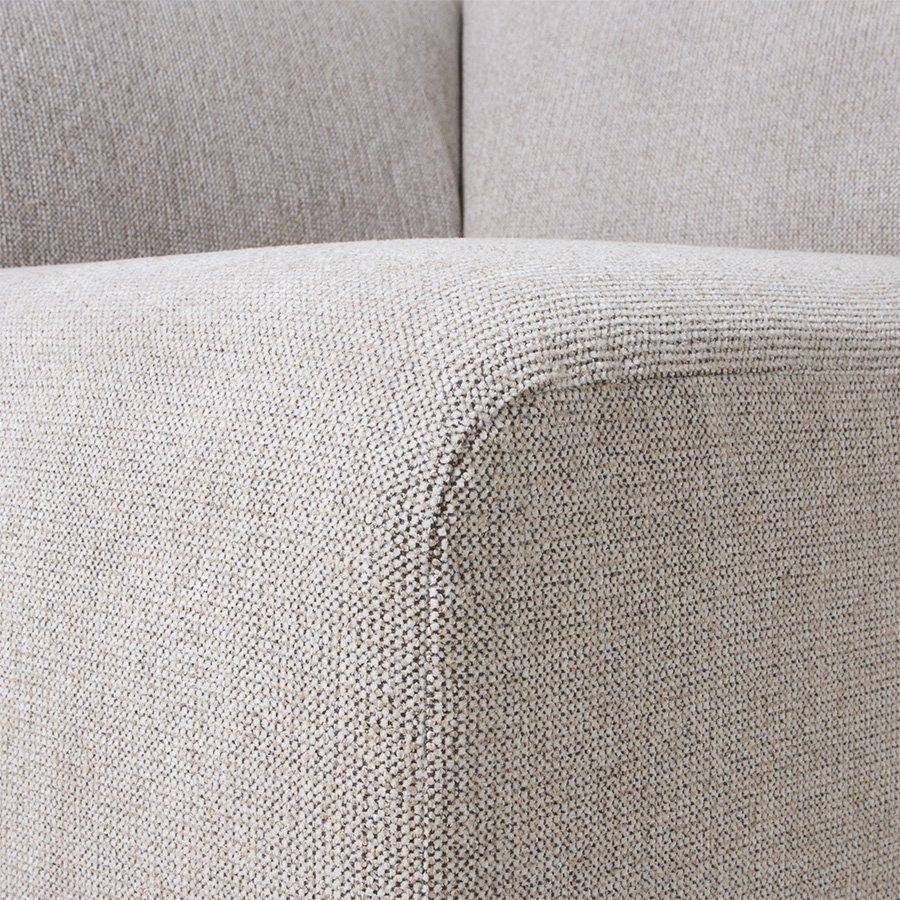 Jax Light Grey Snake Couch - Element Right Corner