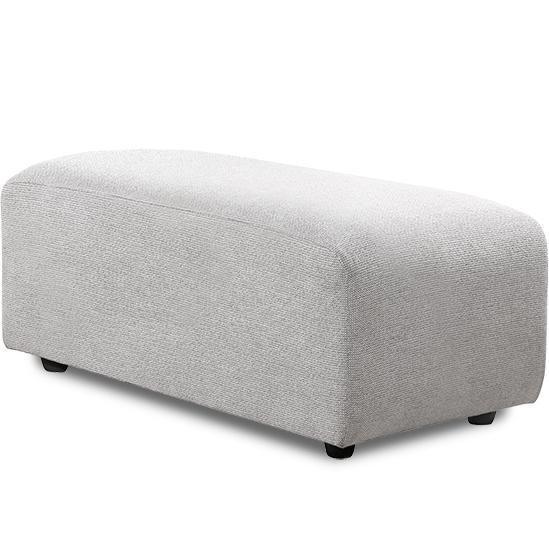 Jax Light Grey Snake Couch - Element Small Hocker