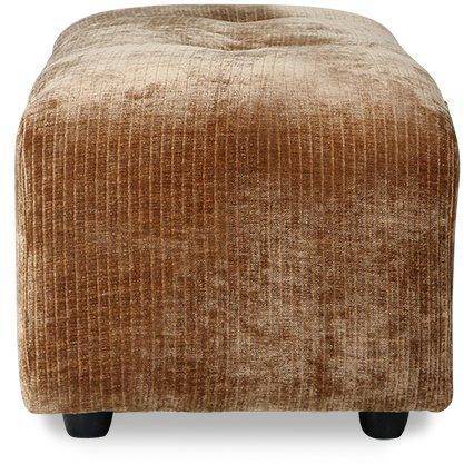 Vint Aged Gold Corduroy Velvet Couch - Element Small Hocker