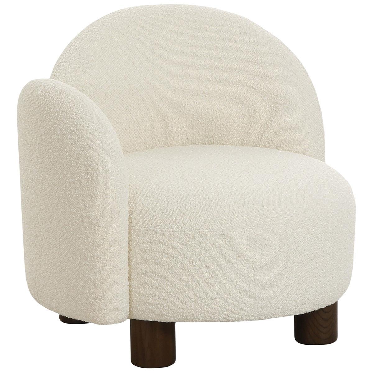 Honolulu White Boucle Lounge Chair - WOO .Design