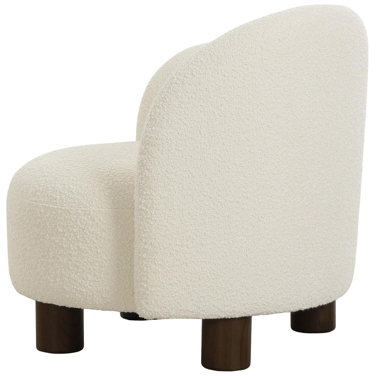 Honolulu White Boucle Lounge Chair - WOO .Design