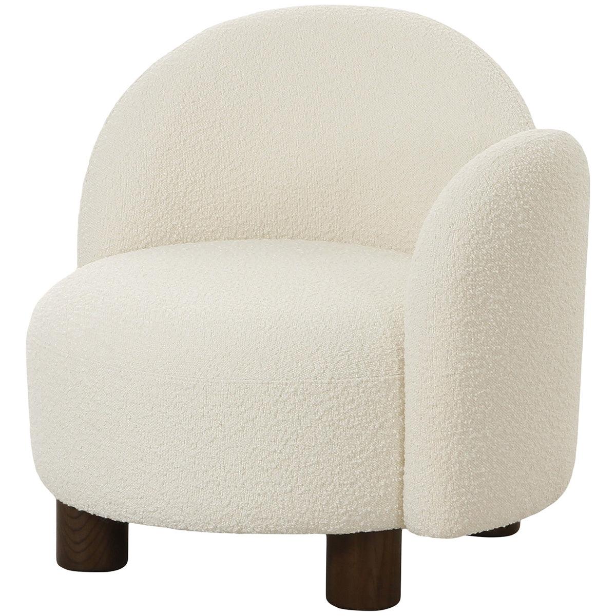 Honolulu White Boucle Lounge Chair - WOO .Design