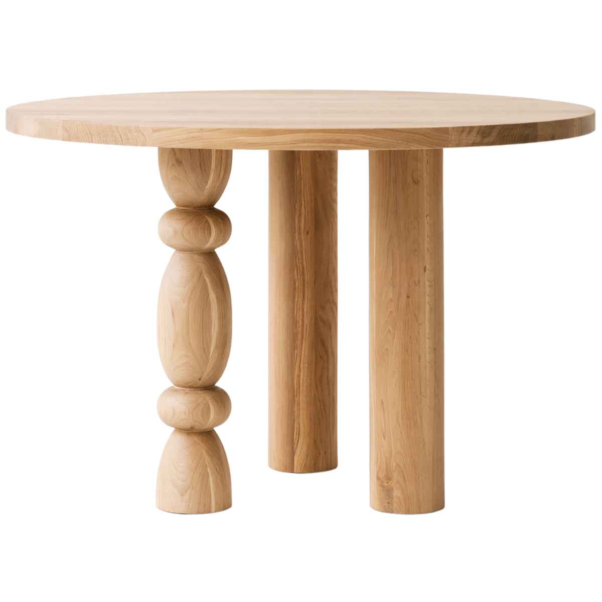 Ciri Oak Wood Round Dining Table