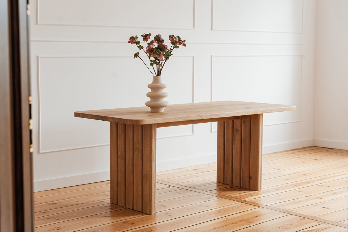 Leon Oak Wood Dining Table