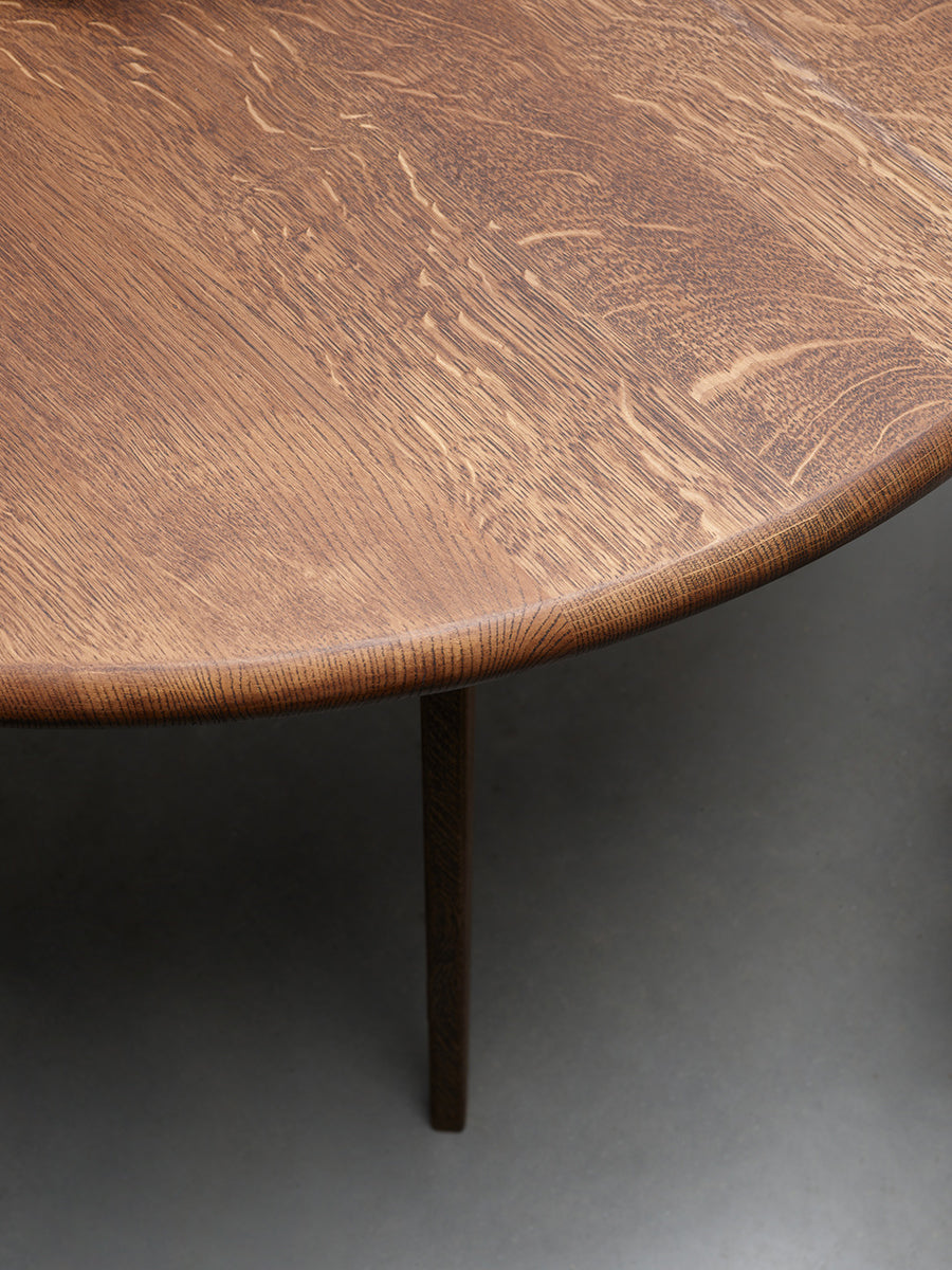 Polly Oak Wood Round Dining Table