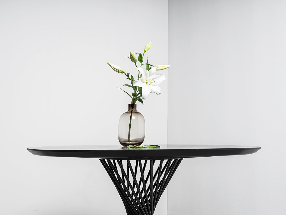 Oliver Black Round Dining Table