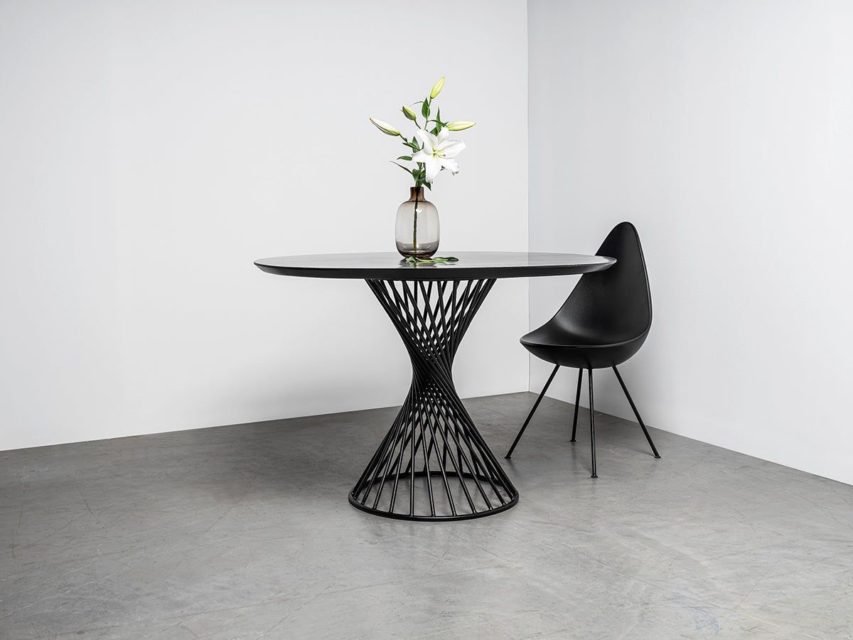 Oliver Black Round Dining Table