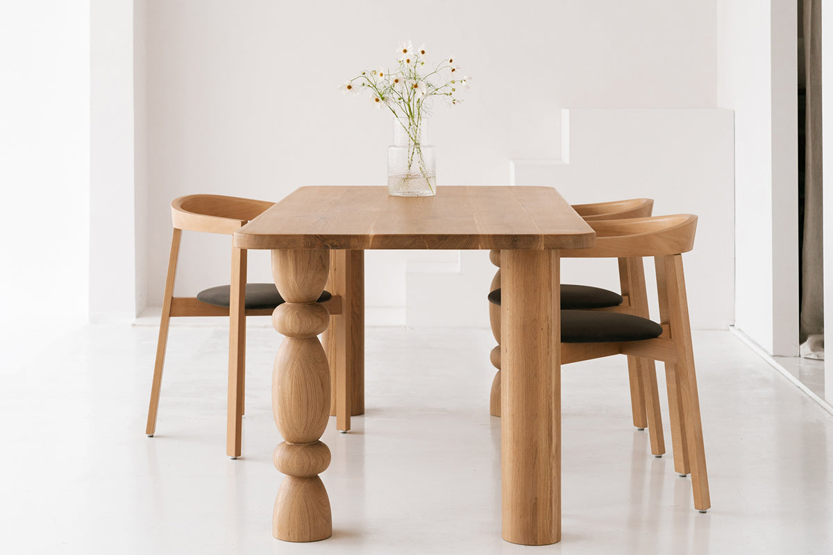 Theo Oak Wood Dining Table