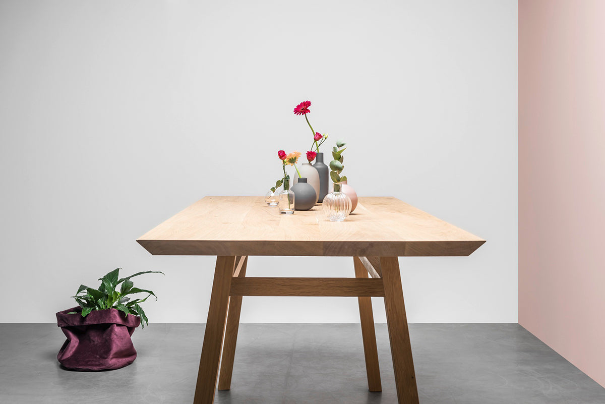 George Oak Wood Dining Table
