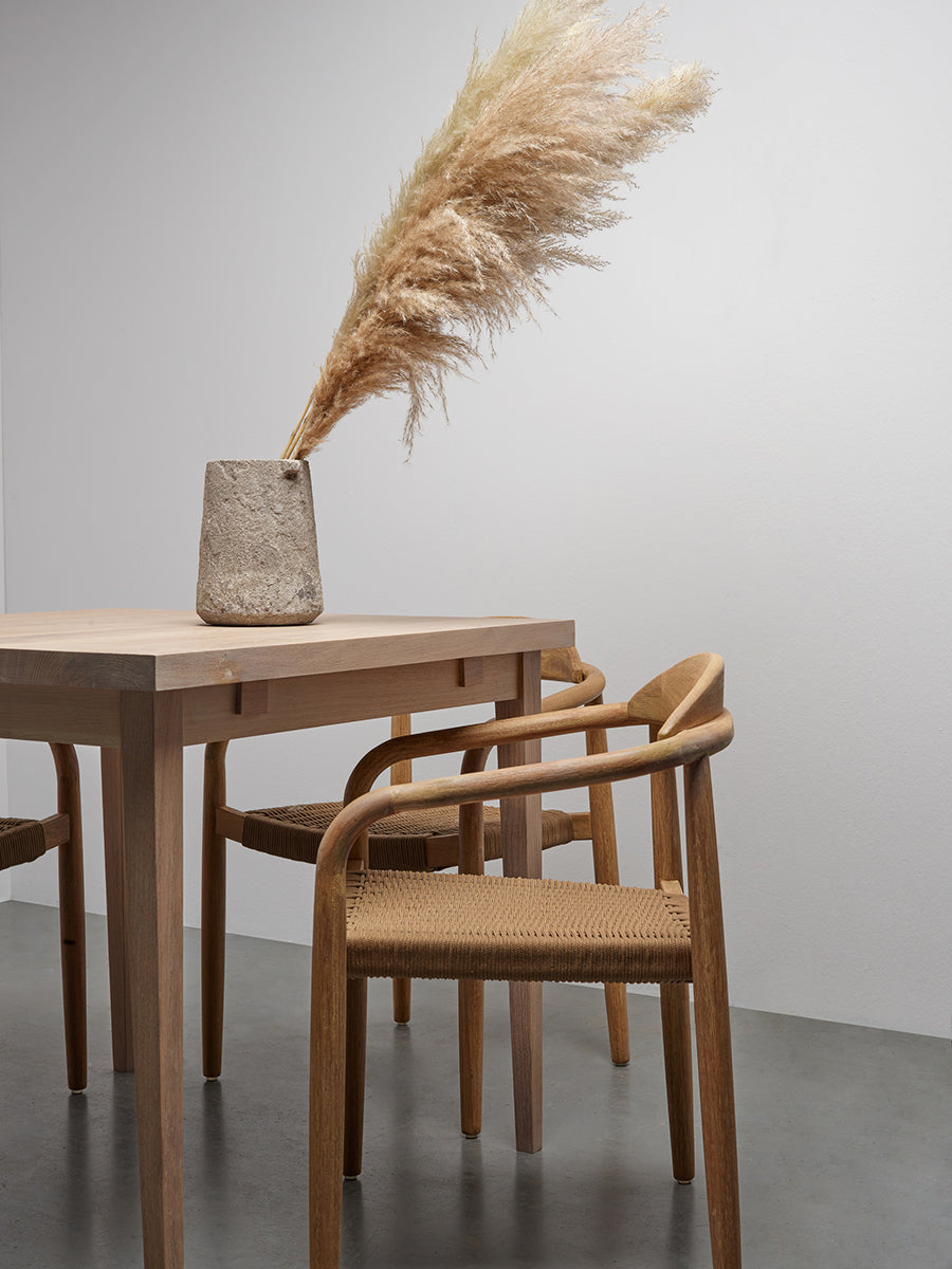 Sophie Oak Wood Extendable Dining Table