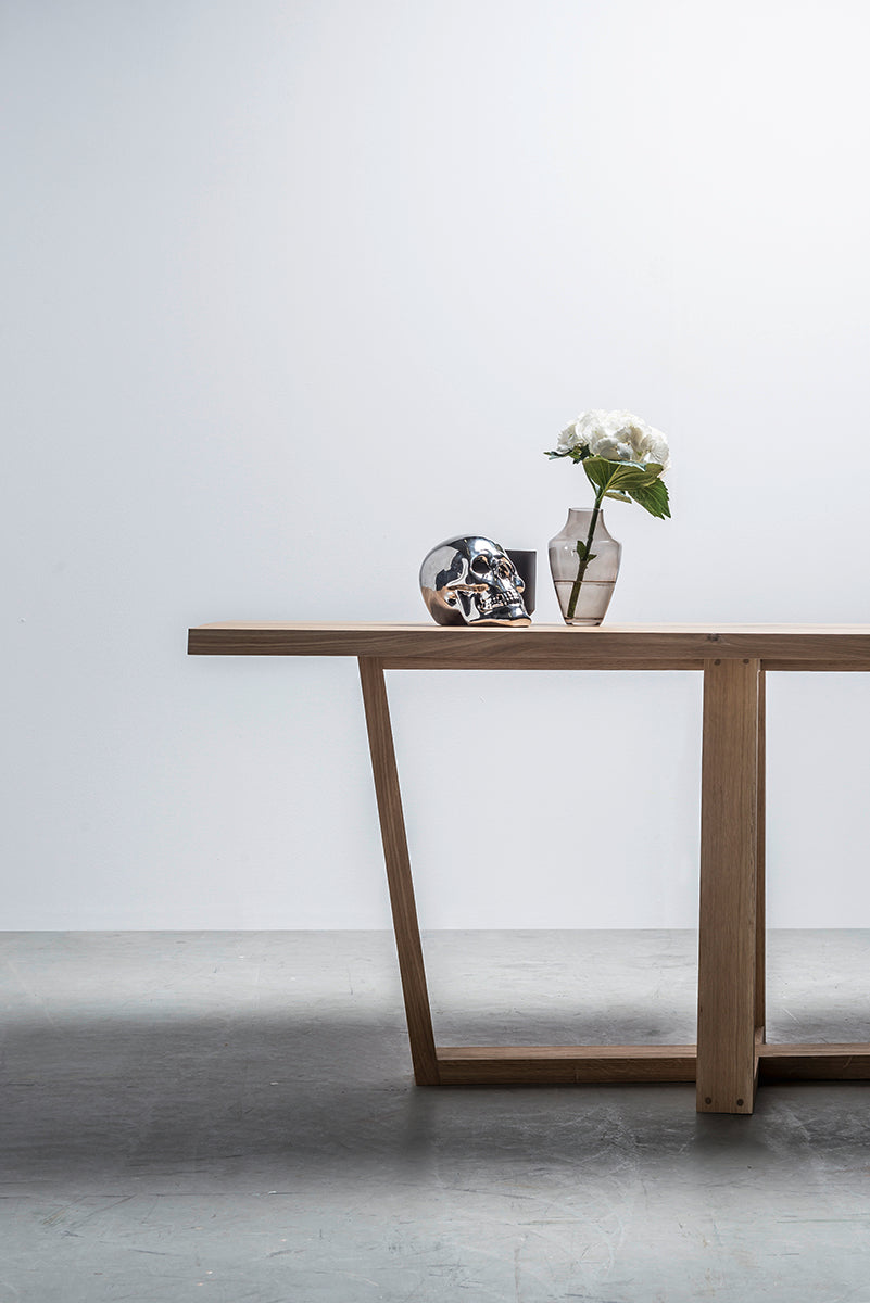 Diamond Oak Wood Dining Table