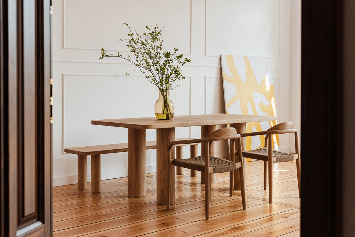 Rollo Oak Wood Dining Table
