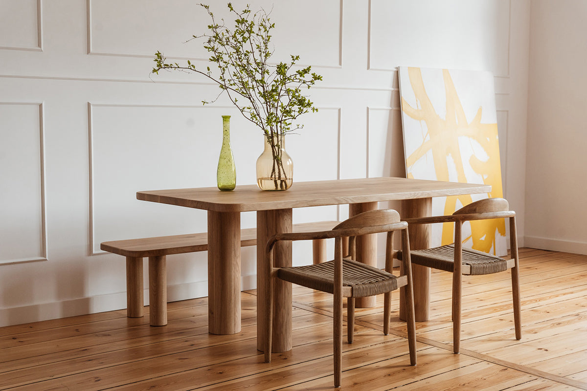 Rollo Oak Wood Dining Table