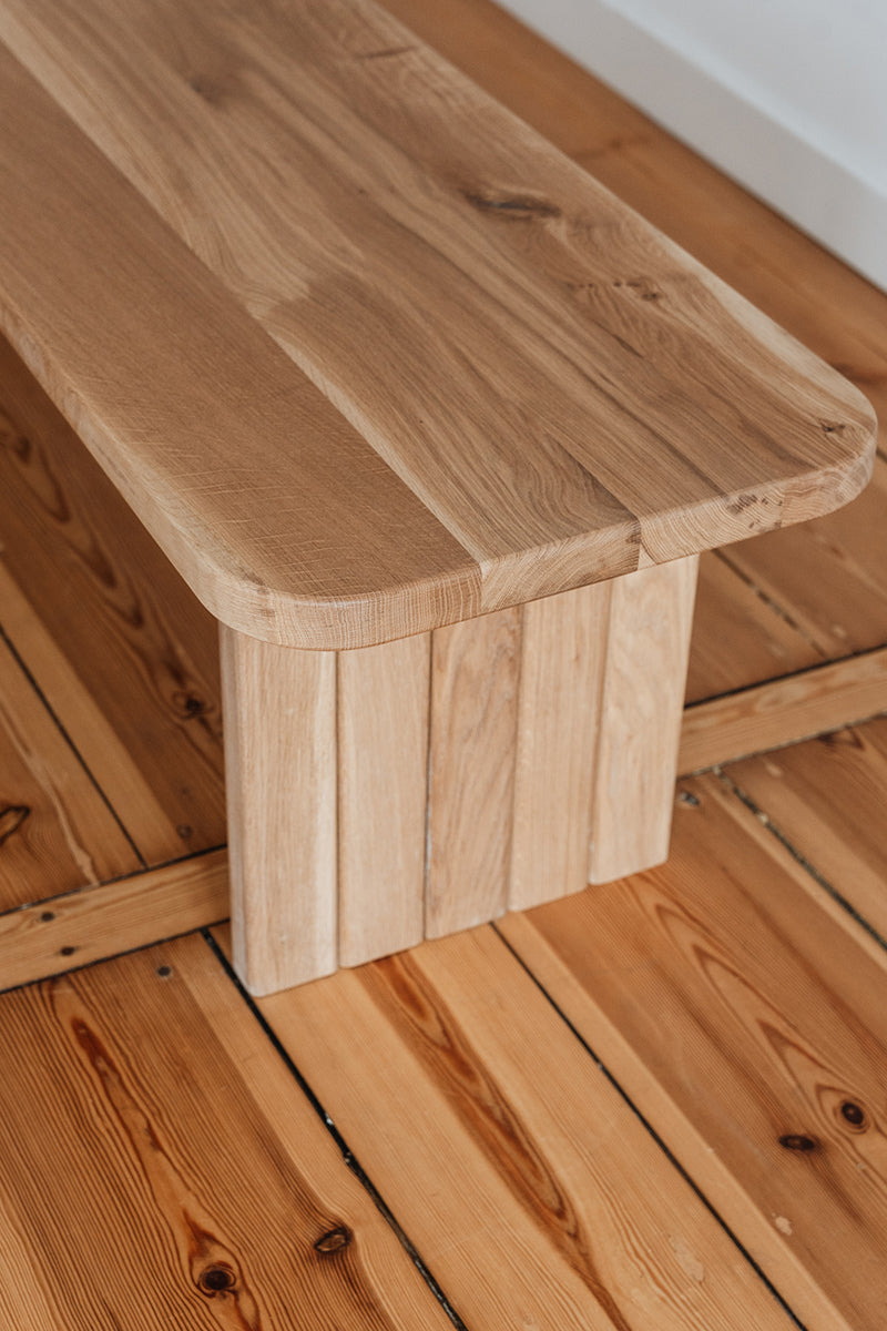 Leon Oak Wood Bench