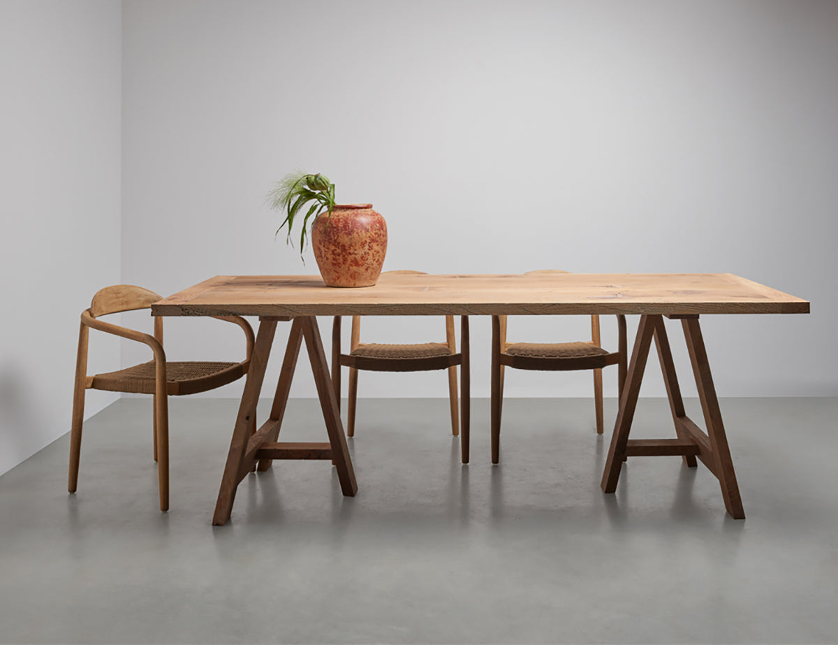 Louis Oak Wood Dining Table