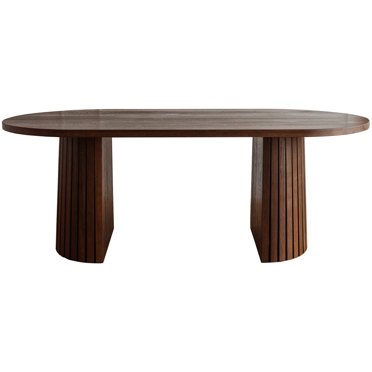 Iggy Oak Wood Oval Dining Table