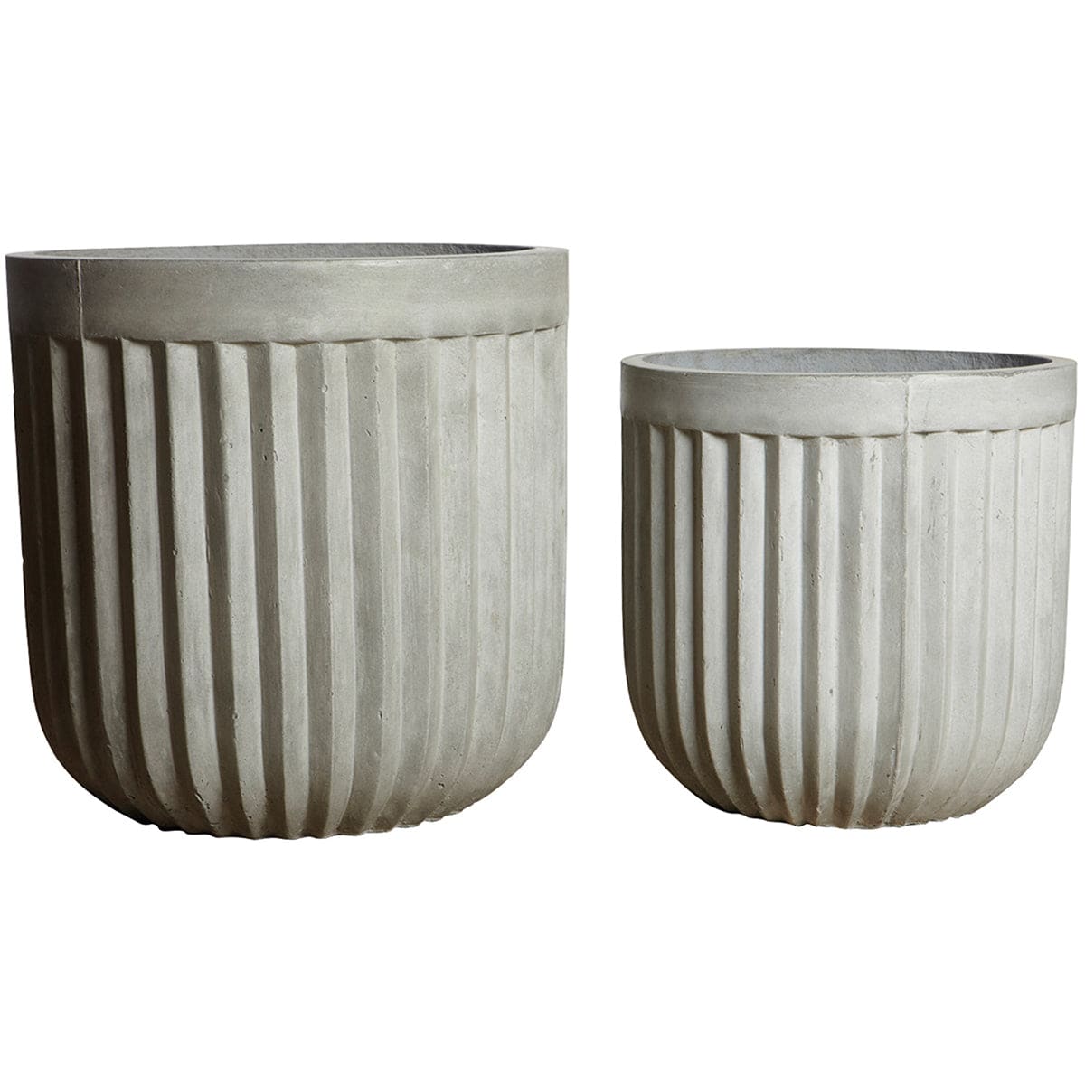 Concrete Light Grey Planter (2/Set)