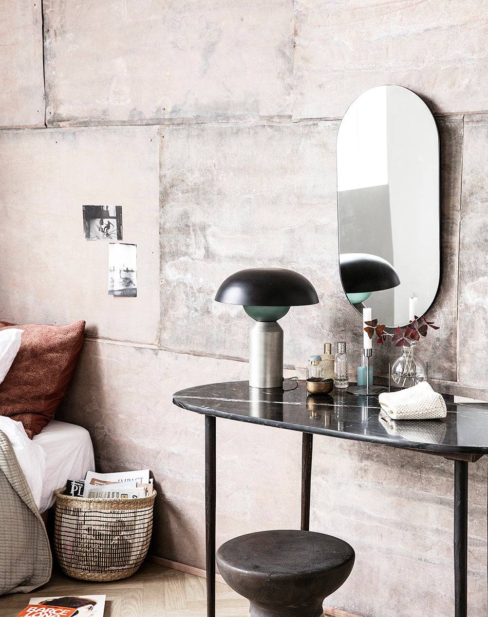 Eda Black Marble Desk