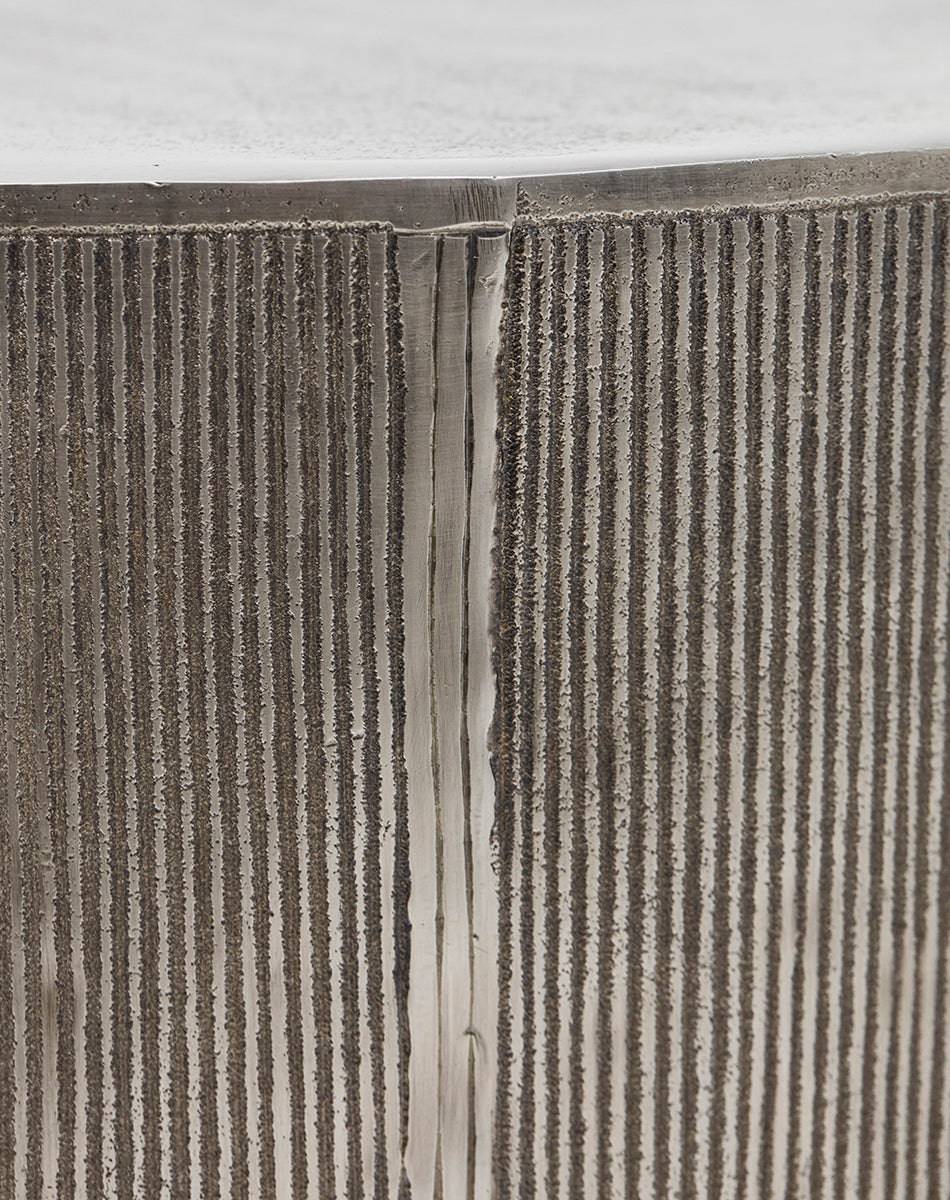 Rota Brushed Silver Coffee Table