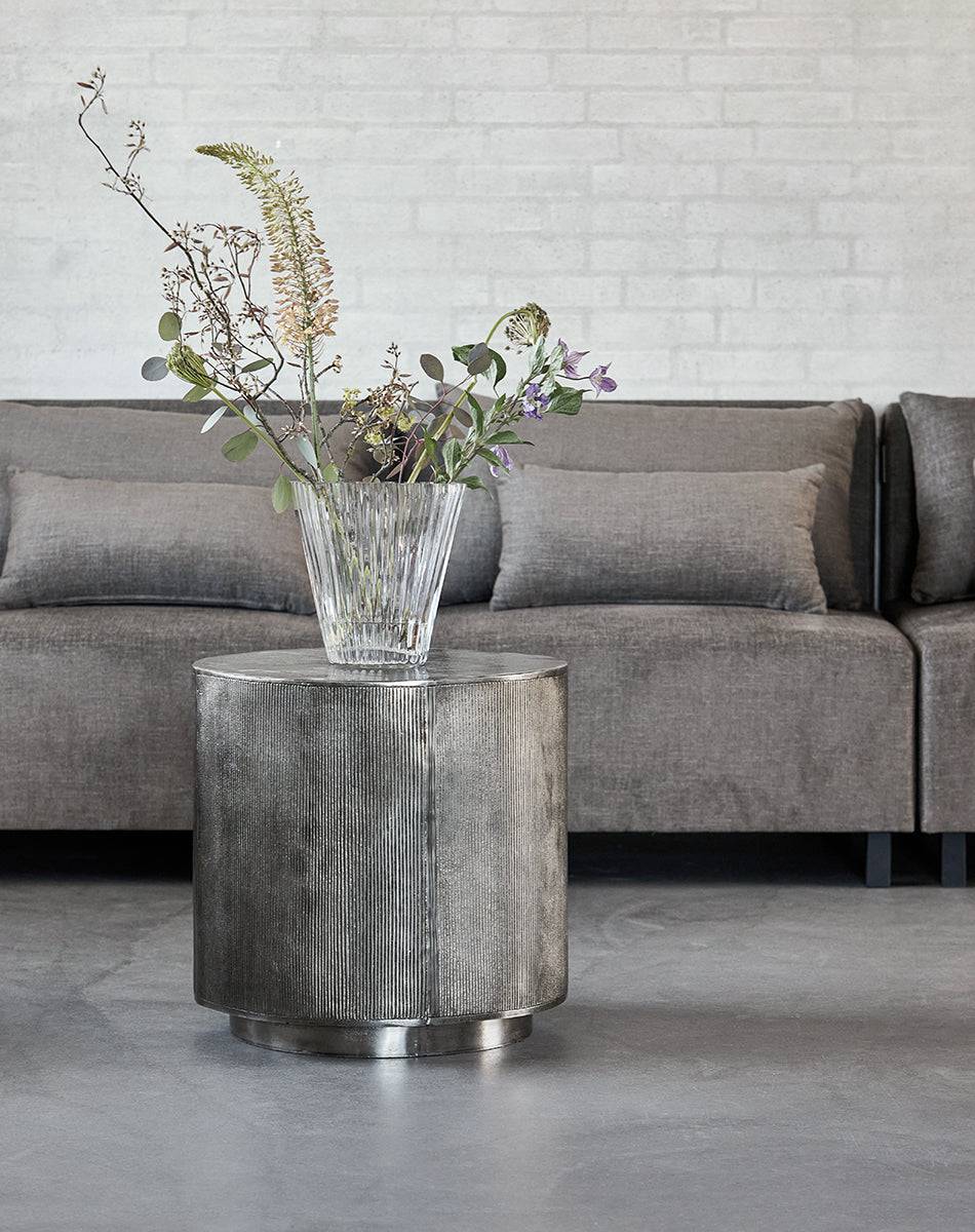 Rota Brushed Silver Coffee Table