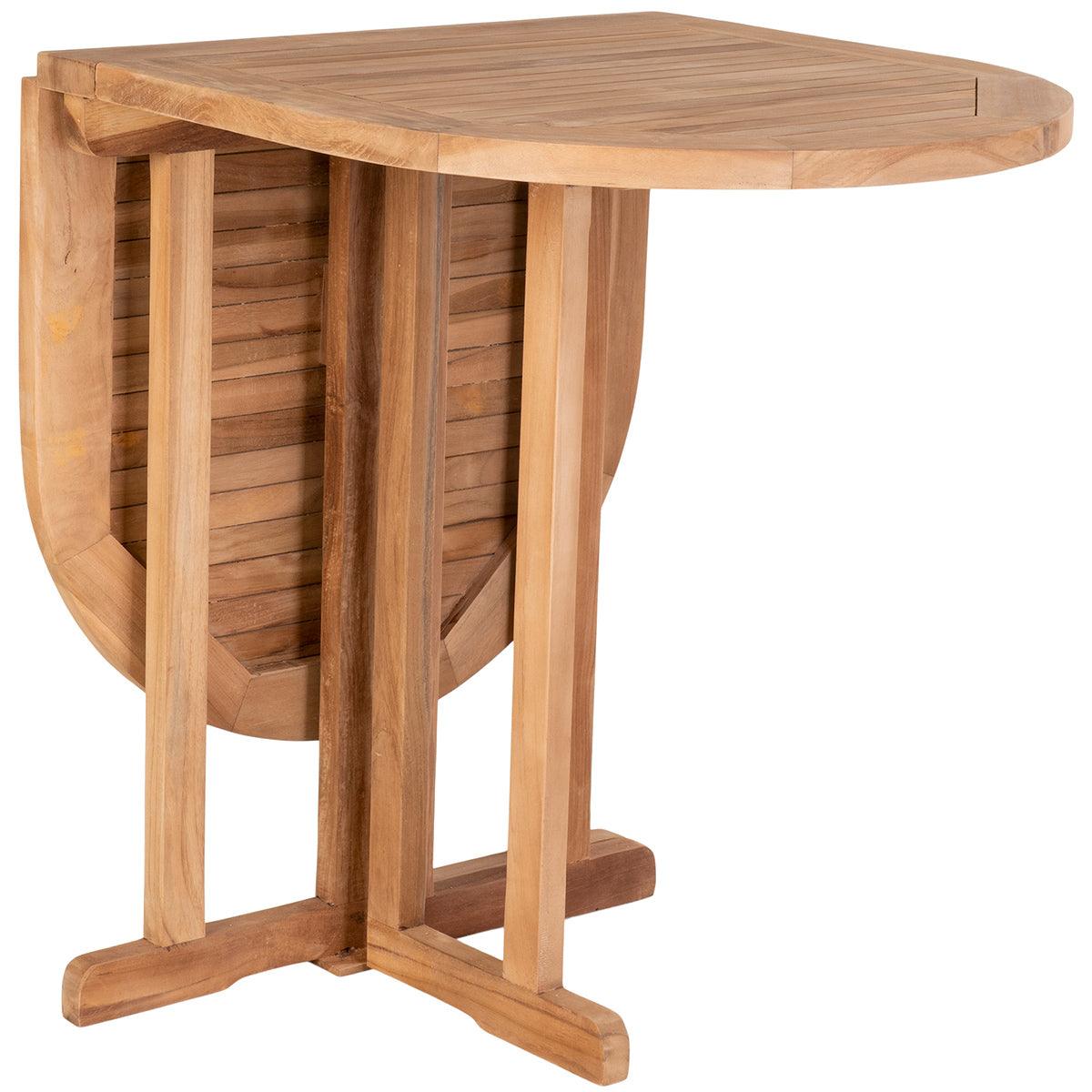 Huelva Natural Teak Wood Balcony Table - WOO .Design