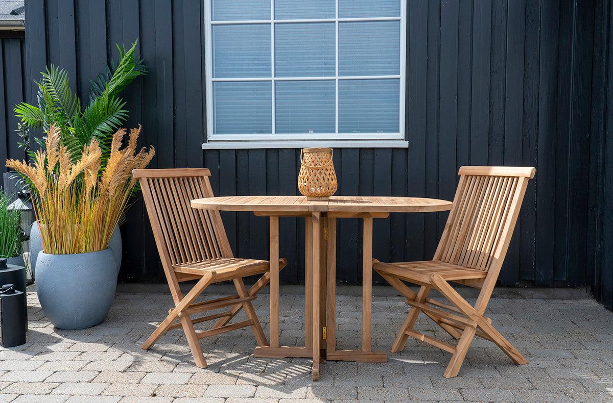 Huelva Natural Teak Wood Balcony Table - WOO .Design