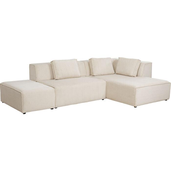 Infinity Ottomane Corduroy Corner Sofa - WOO .Design