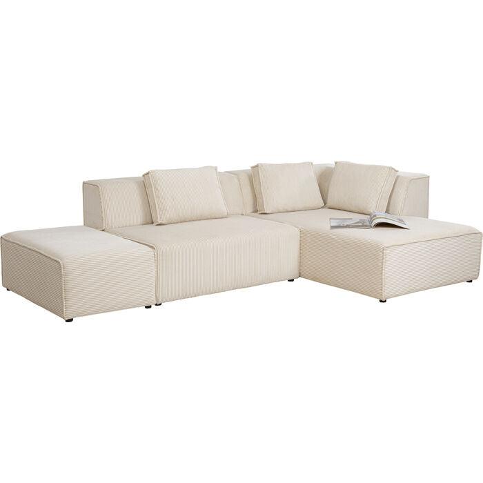 Infinity Ottomane Corduroy Corner Sofa - WOO .Design