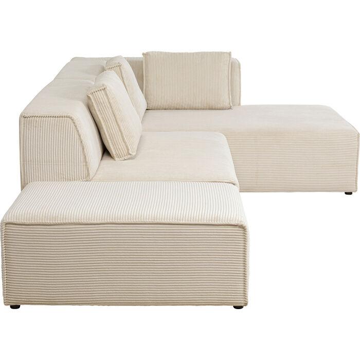 Infinity Ottomane Corduroy Corner Sofa - WOO .Design