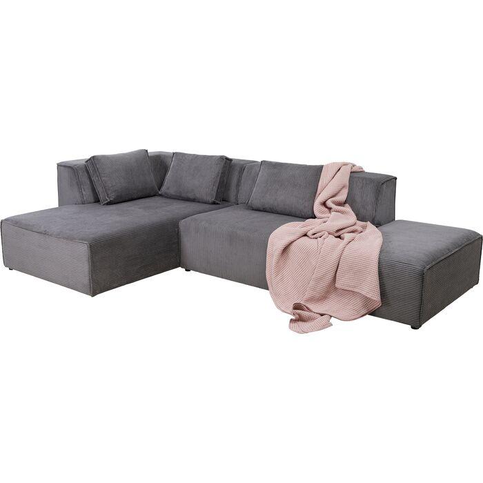 Infinity Ottomane Corduroy Corner Sofa - WOO .Design