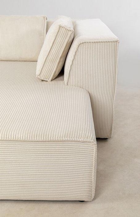 Infinity Ottomane Corduroy Corner Sofa - WOO .Design
