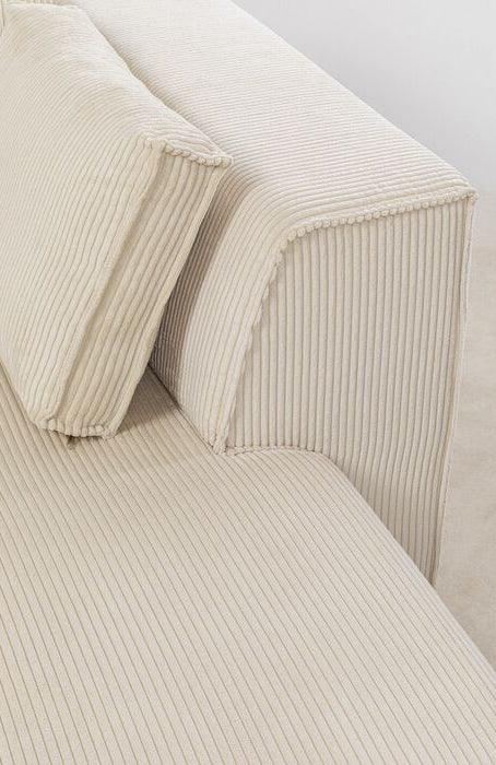 Infinity Ottomane Corduroy Corner Sofa - WOO .Design