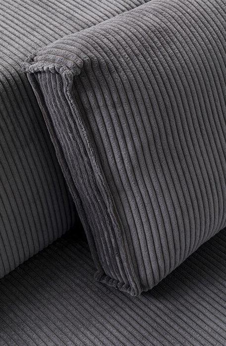 Infinity Ottomane Corduroy Corner Sofa - WOO .Design