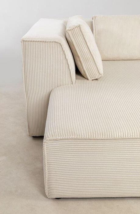 Infinity Ottomane Corduroy Corner Sofa - WOO .Design