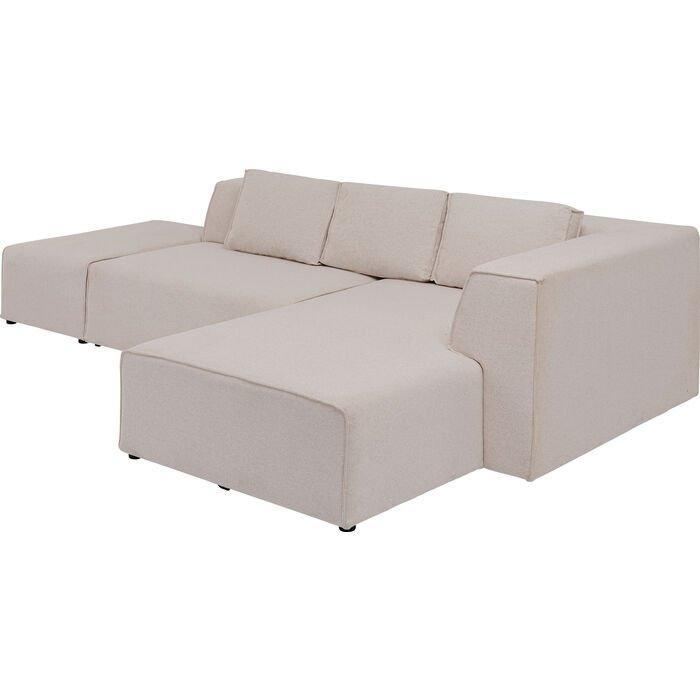 Infinity Ottomane Cream Corner Sofa - WOO .Design