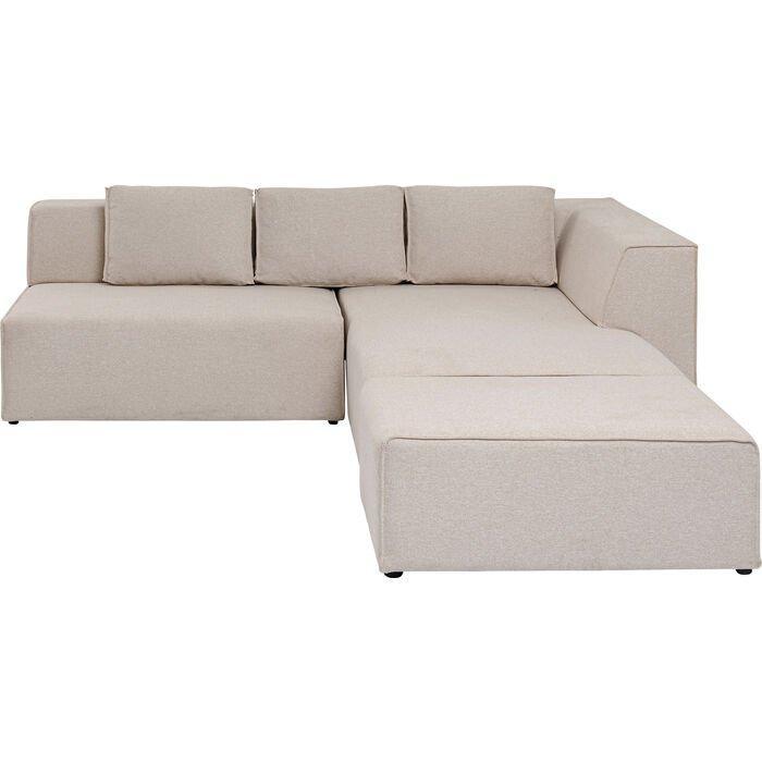 Infinity Ottomane Cream Corner Sofa - WOO .Design