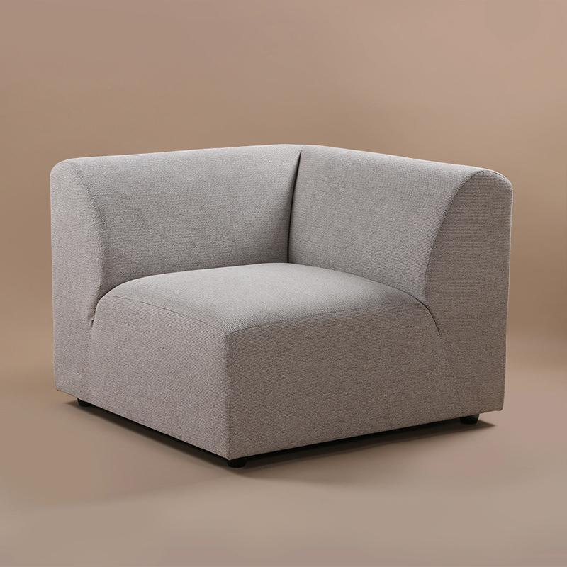 Jax Snake Light Grey Couch - Element Right Corner - WOO .Design