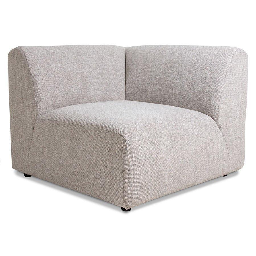 Jax Snake Light Grey Couch - Element Right End - WOO .Design