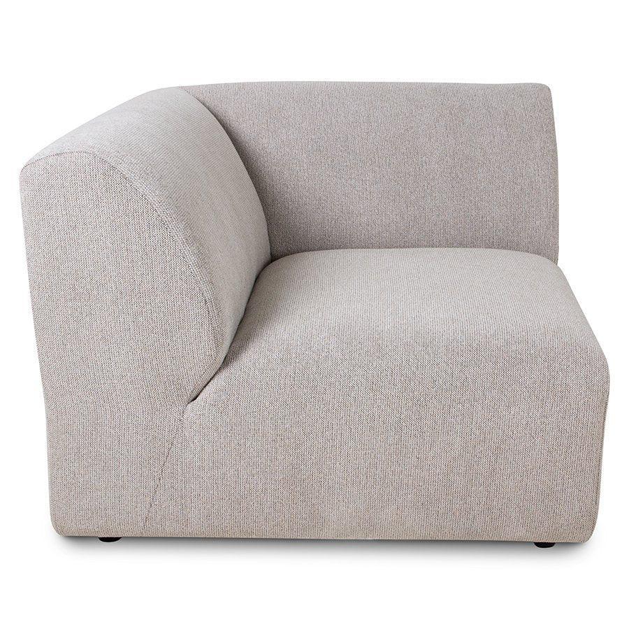 Jax Snake Light Grey Couch - Element Right End - WOO .Design