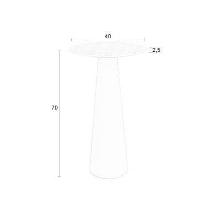 Joya Beige Side Table - WOO .Design