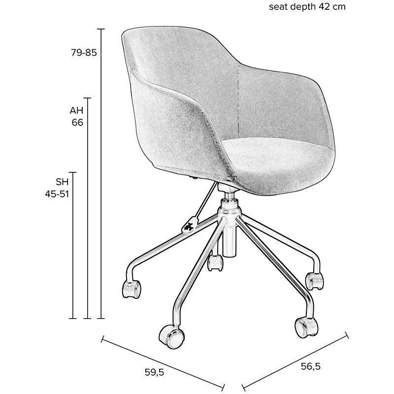 Junzo Rib Office Chair - WOO .Design