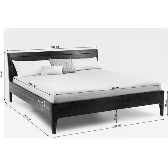 Brooklyn Walnut Sheesham Wood Bed