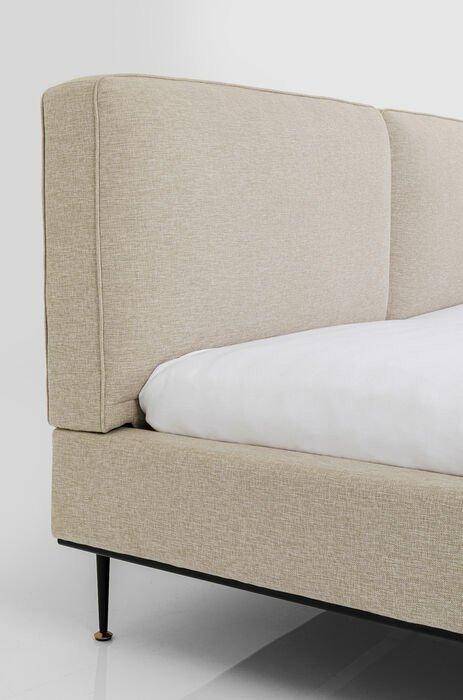 East Side Beige Bed 180 + Slatted Base (Outlet)